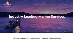 Desktop Screenshot of horizonmaritime.com